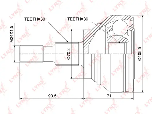 Joint Kit, drive shaft (CO-3893)