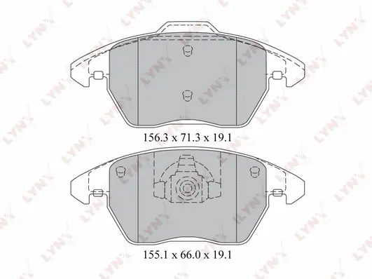 Brake Pad Set, disc brake (BD-2206)