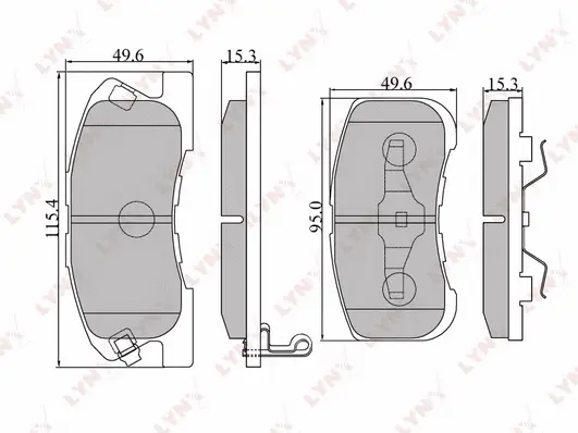Brake Pad Set, disc brake (BD-2401)