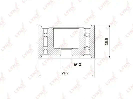 Deflection/Guide Pulley, timing belt (PB-3036)