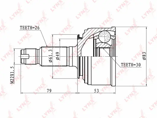Joint Kit, drive shaft (CO-3400)