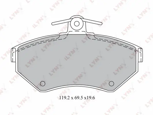 Brake Pad Set, disc brake (BD-1214)