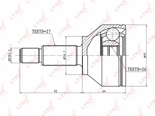 Joint Kit, drive shaft (CO-2805)