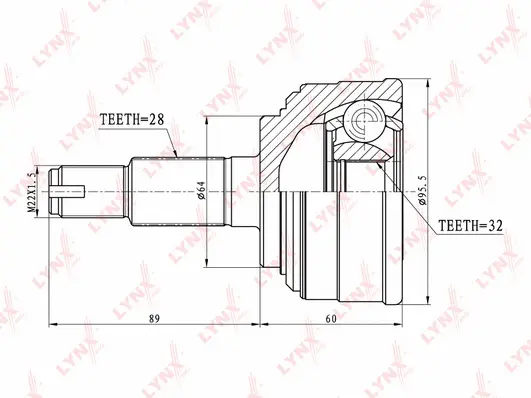 Joint Kit, drive shaft (CO-3415)