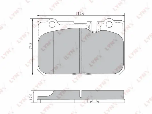 Brake Pad Set, disc brake (BD-7567)