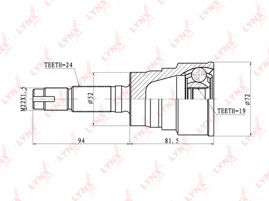 Joint Kit, drive shaft (CO-2400)