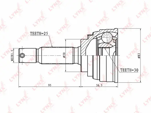 Joint Kit, drive shaft (CO-5509)