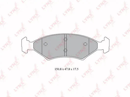 Brake Pad Set, disc brake (BD-4415)