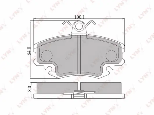 Brake Pad Set, disc brake (BD-6301)