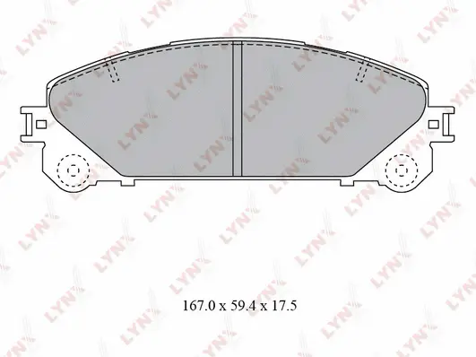 Brake Pad Set, disc brake (BD-7596)