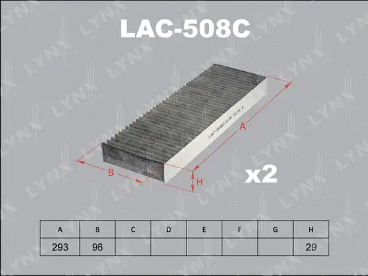 Filter, cabin air (LAC-508C)