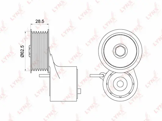 Belt Tensioner, V-ribbed belt (PT-3272)