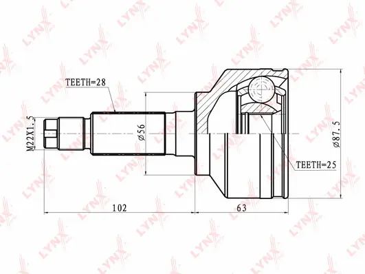 Joint Kit, drive shaft (CO-4408)