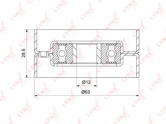 Deflection/Guide Pulley, timing belt (PB-3062)