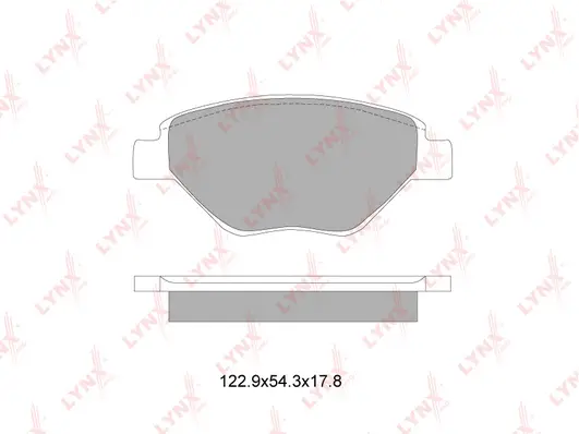 Brake Pad Set, disc brake (BD-6321)