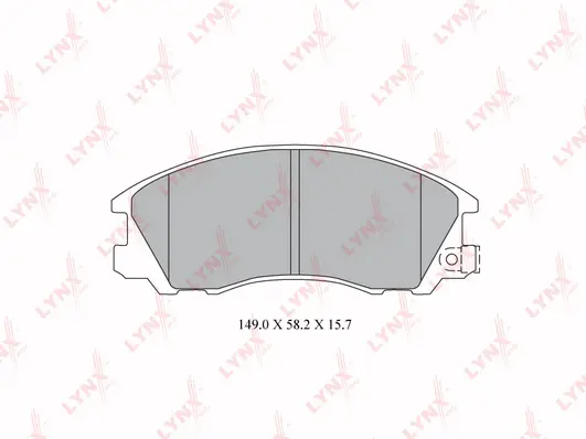 Brake Pad Set, disc brake (BD-3617)