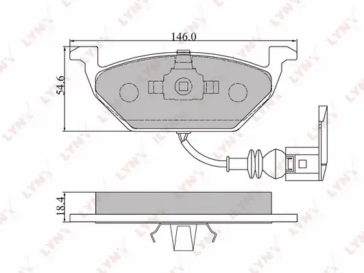 Brake Pad Set, disc brake (BD-1202)