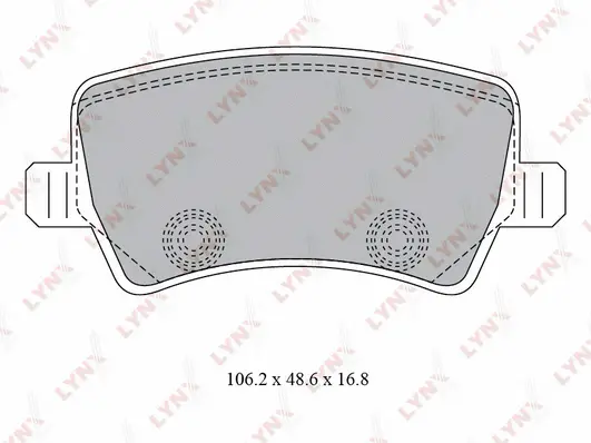 Brake Pad Set, disc brake (BD-7817)