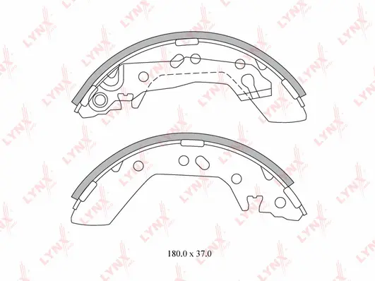 Brake Shoe Set (BS-6301)