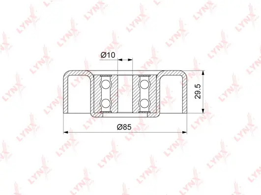 Deflection/Guide Pulley, V-ribbed belt (PB-7070)