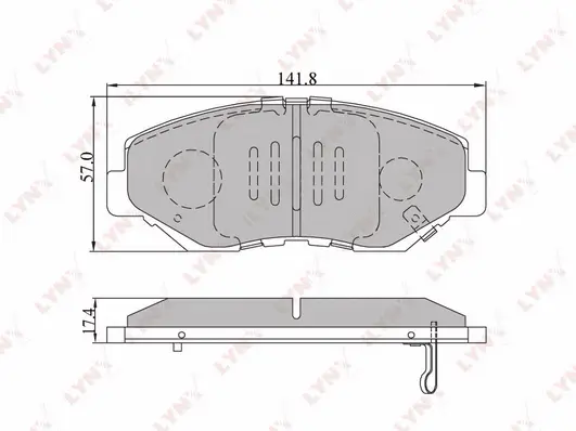 Brake Pad Set, disc brake (BD-3404)