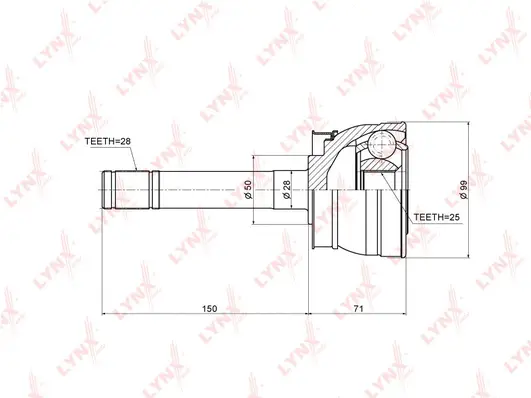Joint Kit, drive shaft (CO-5791)