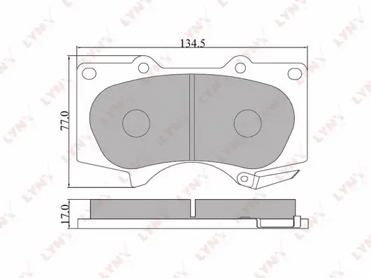 Brake Pad Set, disc brake (BD-7549)