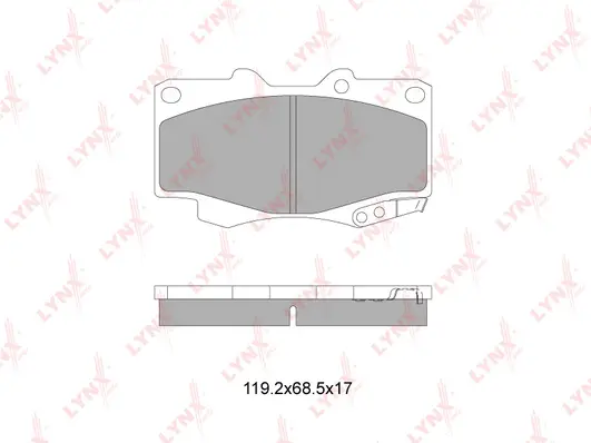 Brake Pad Set, disc brake (BD-7606)