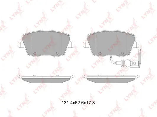 Brake Pad Set, disc brake (BD-8041)