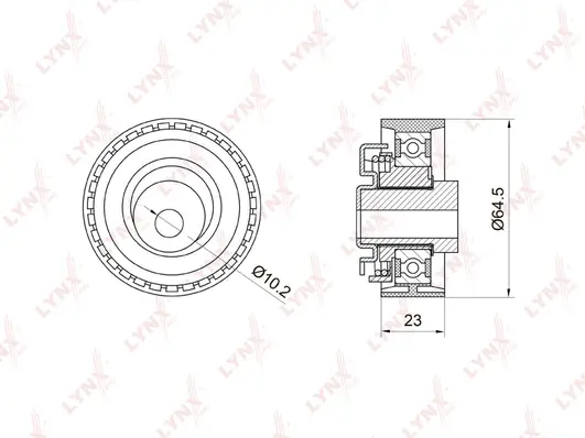 Tensioner Pulley, timing belt (PB-1027)