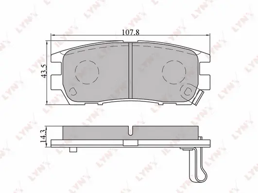 Brake Pad Set, disc brake (BD-5502)