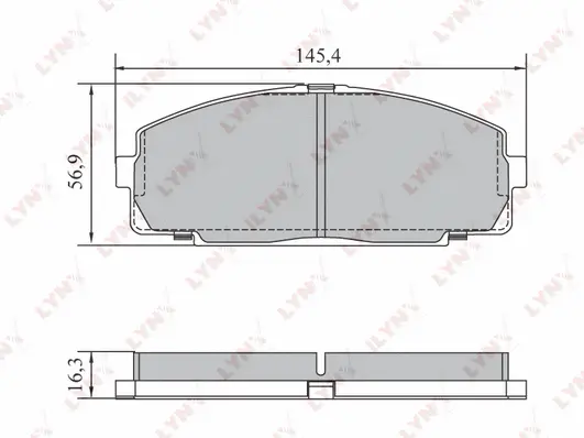 Brake Pad Set, disc brake (BD-7582)