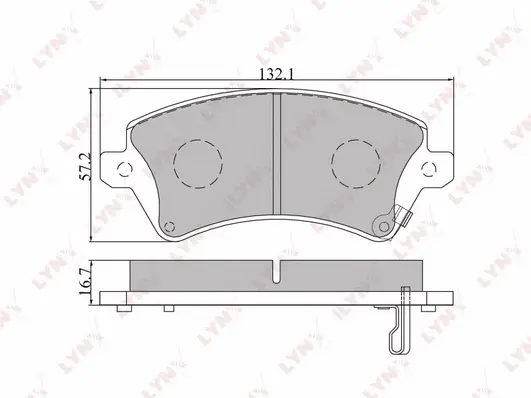 Brake Pad Set, disc brake (BD-7540)