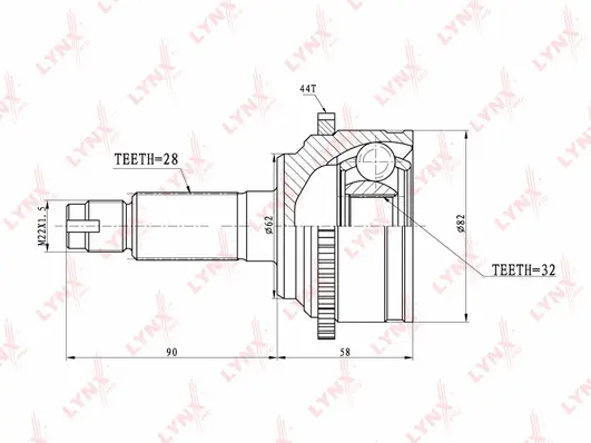 Joint Kit, drive shaft (CO-5101A)