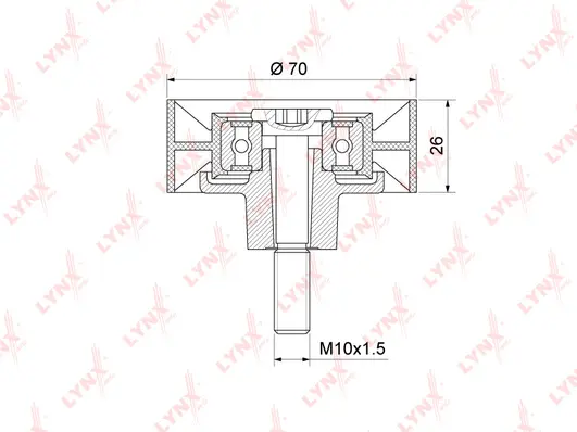 Deflection/Guide Pulley, V-ribbed belt (PB-7005)