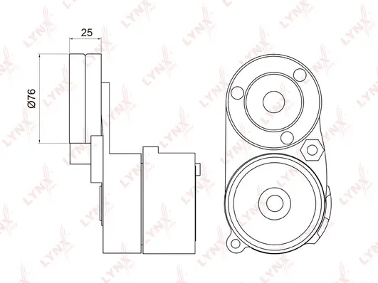 Belt Tensioner, V-ribbed belt (PT-3005)