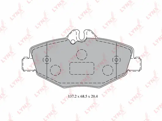 Brake Pad Set, disc brake (BD-5323)