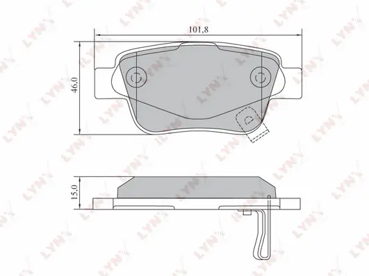 Brake Pad Set, disc brake (BD-7577)