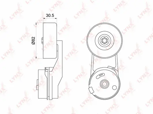 Belt Tensioner, V-ribbed belt (PT-3234)