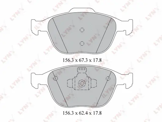 Brake Pad Set, disc brake (BD-3022)