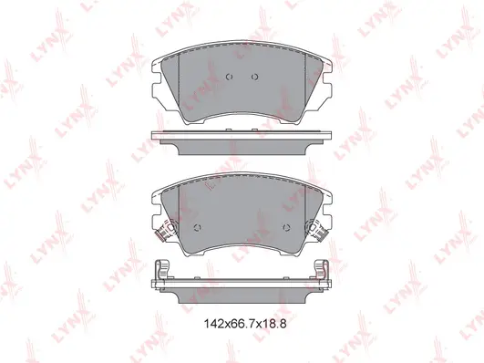 Brake Pad Set, disc brake (BD-5927)
