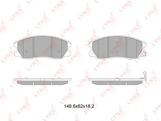 Brake Pad Set, disc brake (BD-1816)