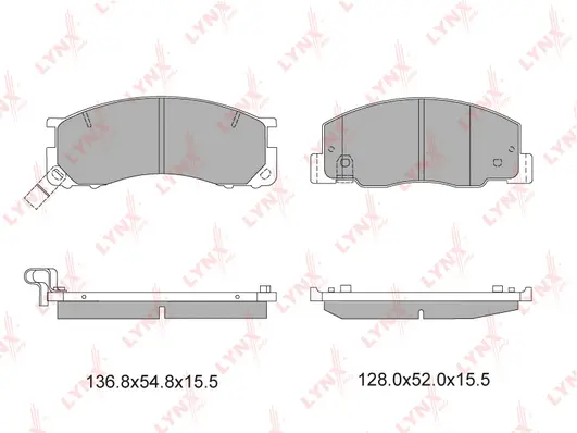 Brake Pad Set, disc brake (BD-7512)