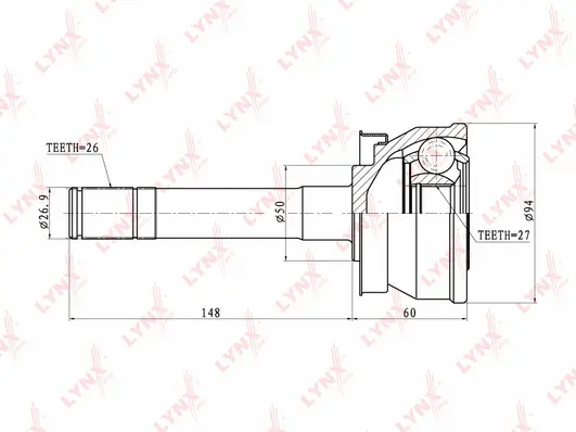 Joint Kit, drive shaft (CO-5710)