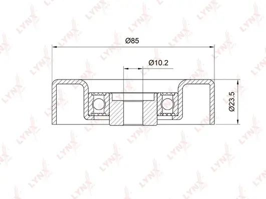 Deflection/Guide Pulley, V-ribbed belt (PB-7030)