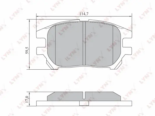 Brake Pad Set, disc brake (BD-7573)
