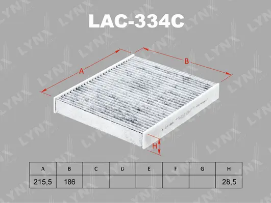 Filter, cabin air (LAC-334C)