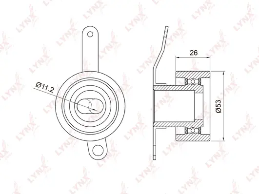 Tensioner Pulley, timing belt (PB-1018)