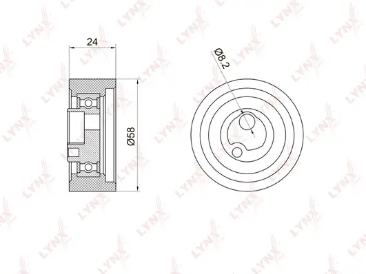 Tensioner Pulley, timing belt (PB-1059)