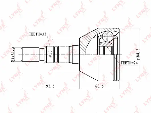 Joint Kit, drive shaft (CO-5900)